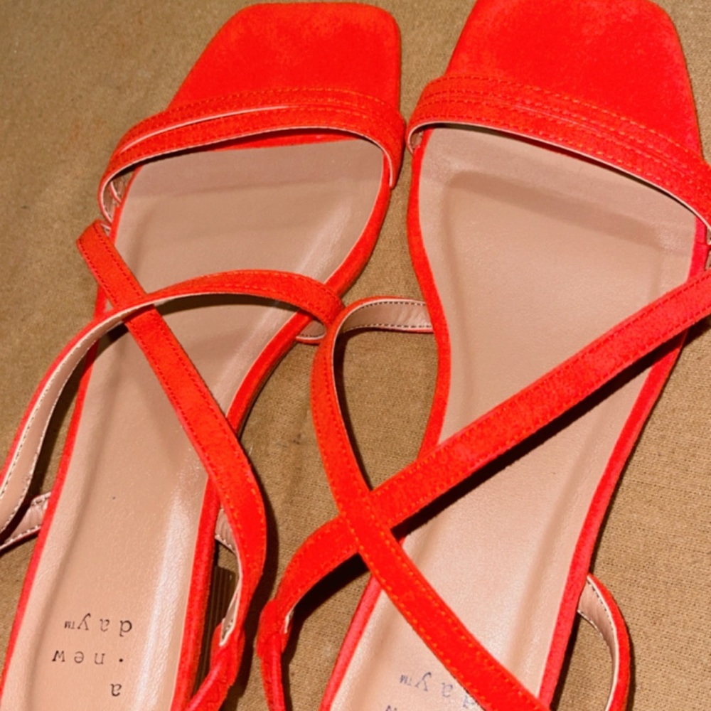 A New Day Coral Strappy Sandals